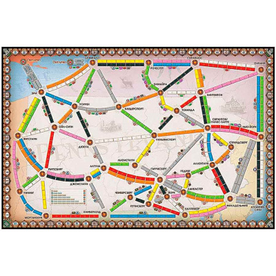 Настольная игра Ticket to Ride Великобритания и Пенсильвания дополнение Hobby World 952052 1